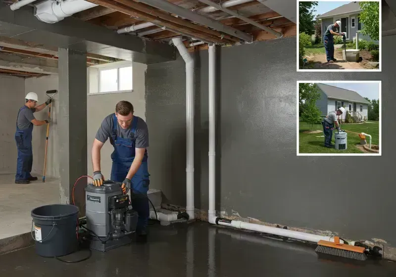 Basement Waterproofing and Flood Prevention process in Pinckneyville, IL